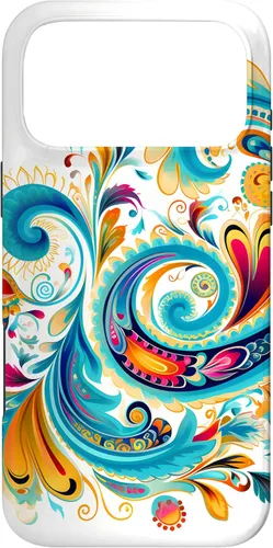 Vista 22 de Turquoise Paisley Boho Chic Case for iPhone 17