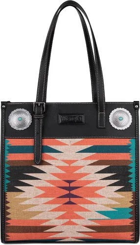 Vista 2 de Wrangler Aztec - Bolso de hombro abierto de lona con bolsa cruzada