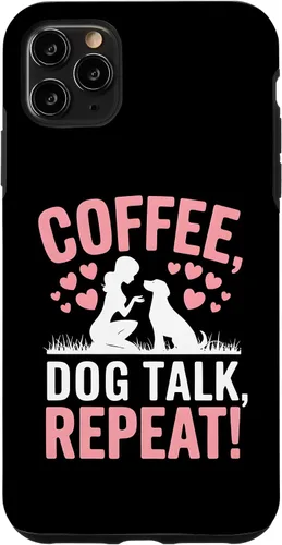 Vista 13 de Coffee Dog Talk Repeat Dog Mom Puppy Love Case for iPhone 17