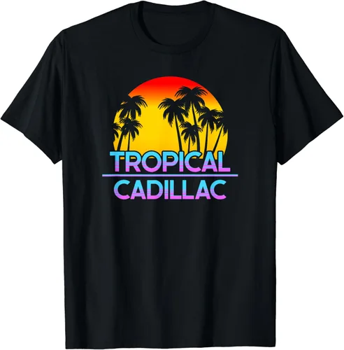 Vista 2 de Camiseta divertida de Cadillac Michigan para clima irónico, Negro, S