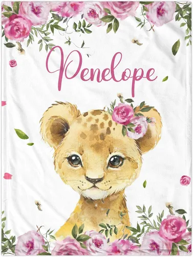 Vista 24 de J&SBGFT Manta de bebé niña personalizada, manta de recepción de elefante, regalo personalizado de artículos esenciales para recién nacidos, 30 x 40