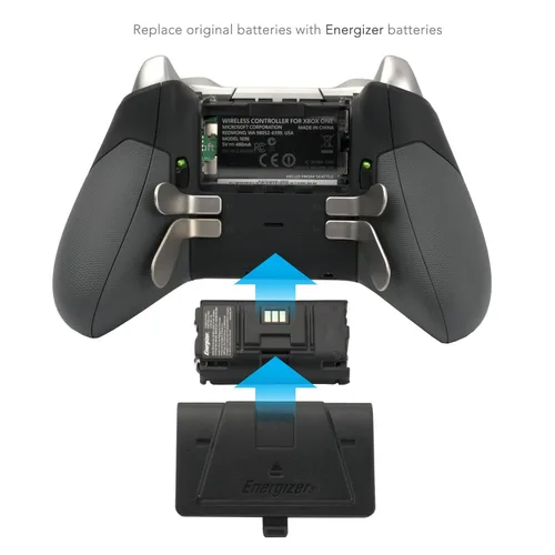 Vista 4 de PDP Gaming Energizer Dual Controller Charging System, Two Rechargeable Battery Packs Black - Xbox One
