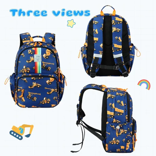 Vista 59 de CAMTOP - Conjunto de mochila y lonchera con estampados divertidos para niños de preescolar y primaria), Y0058-2