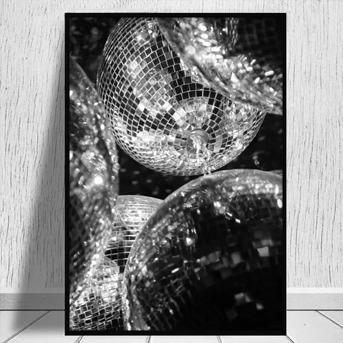 Vista 8 de Arte de pared en blanco y negro, cuadro vintage en blanco y negro, póster de periódico retro en blanco y negro, arte de pared preparado en blanco