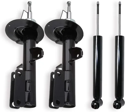Vista 2 de ECCPP amortiguadores delanteros y traseros para BMW X5 2000-2006, 4 piezas Puntos de choque para BMW X5 Suspensión de reemplazo Amortiguador Strut