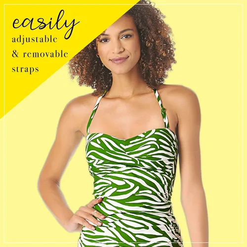 Vista 4 de Anne Cole Women's Standard Twist Front Bandeaukini