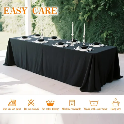 Vista 4 de WIGENIUS Mantel rectangular negro