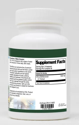 Vista 2 de Terravita Citrus Bioflavonoid 4:1 Polvo (1 oz, ZIN: 519855)