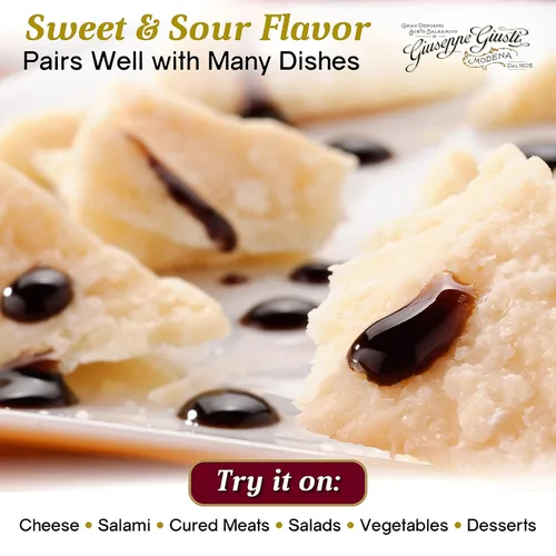 Vista 8 de Giuseppe Giusti Fig Balsamic Glaze Reducción de vinagre balsámico de Módena IGP – Esmalte de vinagre balsámico con sabor a higo natural hecho