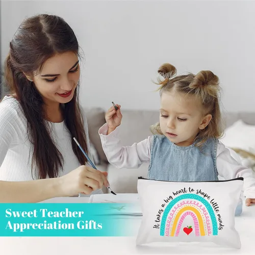 Vista 6 de 24 bolsas de maquillaje de Navidad para profesores, regalo inspirador a granel para profesores, enfermeras, trabajadores sociales, cuidadores