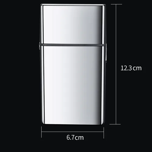 Vista 7 de Afeitadora para hombre, carcasa de metal inalámbrica, lavable, máquina de afeitar eléctrica para el cabello, máquina de afeitar eléctrica recargable