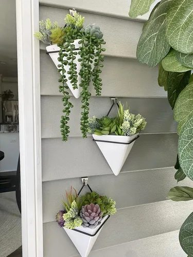 Vista 6 de Anoak Plantas suculentas artificiales, juego de 16 piezas de suculentas falsas sin maceta, decoración floral de alta calidad para decoración floral