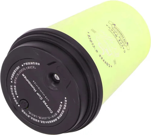 Vista 7 de Mini humidificador portátil, 10.1 fl oz, humidificador de automóvil, taza de café, apagado automático de bajo ruido, ligero, ahorro de espacio, Verde