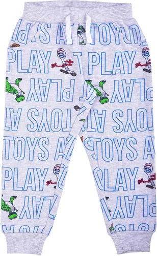 Vista 4 de Disney Conjunto de pantalones deportivos para niño, pantalones deportivos con estampado de Toy Story, azul marinogris
