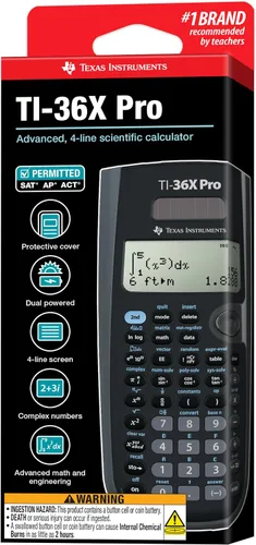 Vista 7 de Texas Instruments TI-36X Pro Ingeniería/Calculadora científica 9.7 pulgadas Negro. Funcionalidad de matemáticas y ciencias de nivel superior