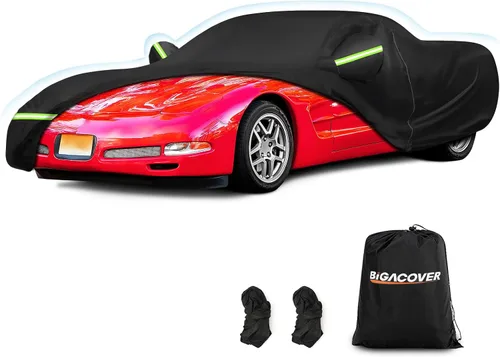 Vista 11 de Fundas impermeables para automóvil Corvette C1 C2 1953-1967, fundas resistentes para automóviles al aire libre, cubierta completa, protección contra