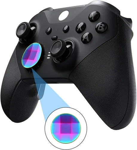 Vista 2 de Almohadillas en D de metal, palas de repuesto para mandos de Xbox One Elite Series 2 y Series 1 (multicolor)