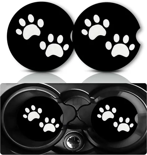Vista 9 de Posavasos para Portavasos de Automóvil, 2 Piezas Universales Antideslizantes Geniales Calibre 12 con Forma de Bala de Latón y Goma para Automóvil