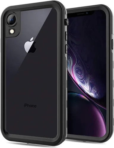 Vista 11 de Funda resistente al agua para iPhone 11 Pro Max, diseño delgado con protector de pantalla integrado, a prueba de golpes, 6.5 pulgadas (negro y gris)