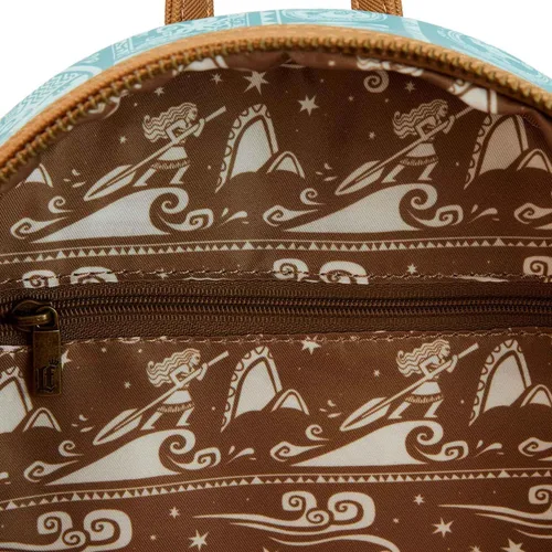 Vista 3 de Loungefly x Disney Moana Maui Tattoo Print Mini Mochila, Varios colores, Disney