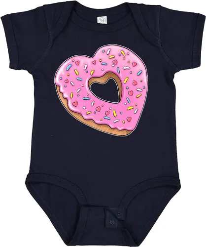 Vista 16 de inktastic Body de bebé con forma de corazón con glaseado rosa y chispas