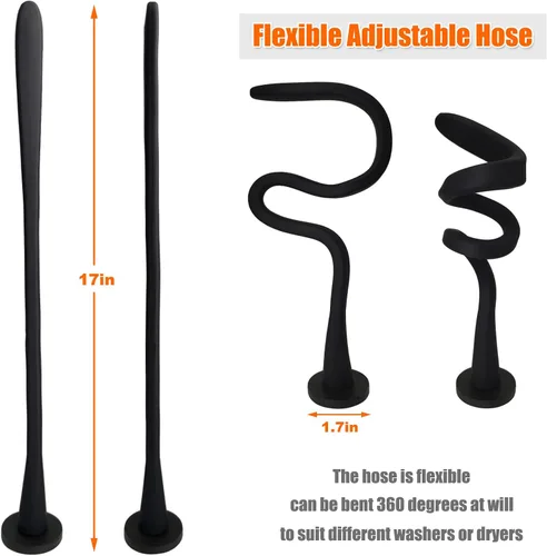 Vista 4 de Soporte y tope para puerta de lavadora de carga frontal, soporte de puerta de lavadora removible con base magnética de 43mm, tope flexible