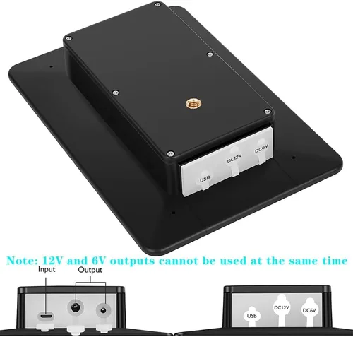 Vista 7 de Panel solar de cámara de sendero, mini cargador de batería solar DC 12V/1A 6V/1.5A batería de litio recargable incorporada de 5000 mAh, accesorio