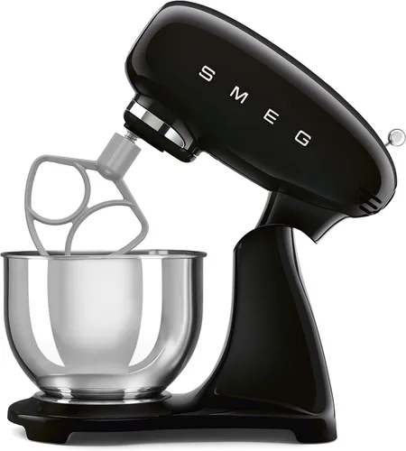 Vista 7 de SMEG SMF05 Forte - Batidora de pie de 5 cuartos con motor de 750 W, arranque suave y mezcla constante, batidor de borde flexible, 10 velocidades BLK