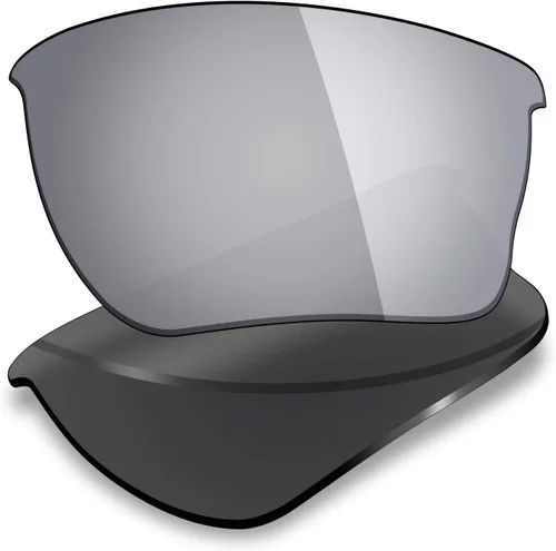 Vista 5 de Mryok 4 pares de lentes polarizadas de repuesto para gafas de sol Oakley Quarter Jacket - Stealth BlackFire RedIce BlueSilver Titanium