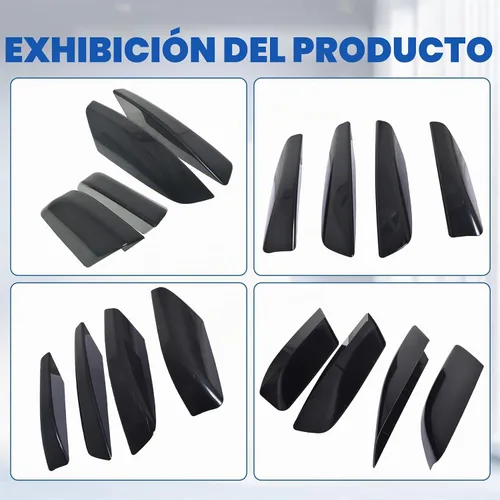 Vista 7 de Silscvtt 2 pares de portaequipajes para portaequipajes de techo de repuesto para 4Runner N210 2003-2009 plástico negro