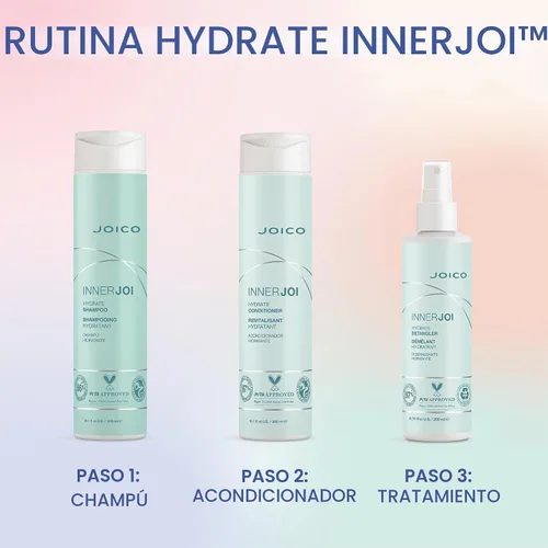 Vista 6 de Joico InnerJoi Hydrate Shampoo For Dry Hair & Scalp Sulfate & Paraben Free Naturally-Derived Vegan Formula