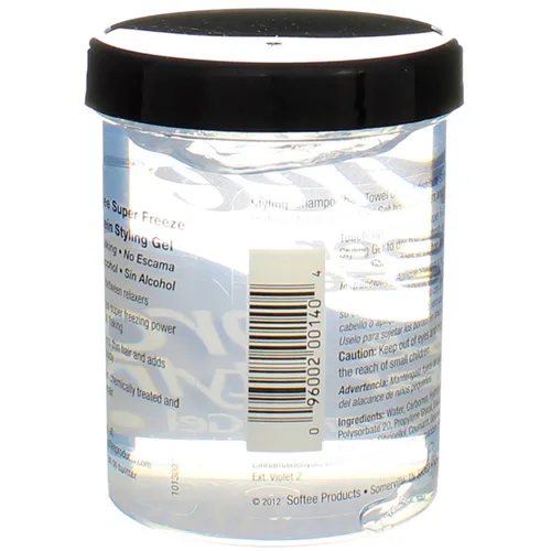 Vista 3 de Softee Protein Super Freeze Gel para peinar el cabello, 8 onzas