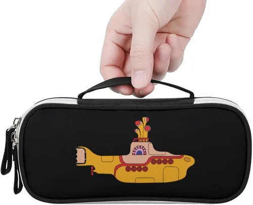 Vista 3 de Funny Submarine - Estuche portátil para lápices, bolsa de maquillaje, bolso de mano