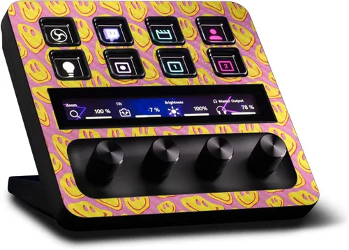 Vista 27 de MightySkins - Piel de fibra de carbono compatible con Elgato Stream Deck + Marble Magma Acabado de fibra de carbono texturizado protector