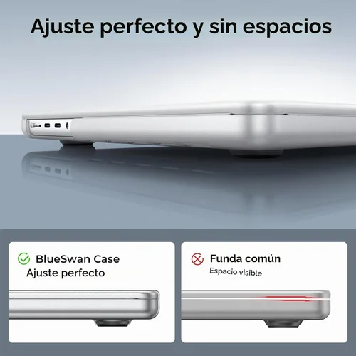 Vista 5 de BlueSwan - Funda mate para MacBook Pro 14 M5-M1 Pro/Max 2026-2021