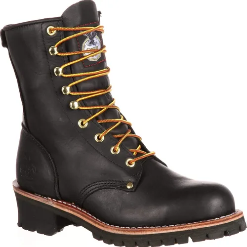 Vista 6 de Georgia Boot Botas de trabajo de leñador para hombre Negro