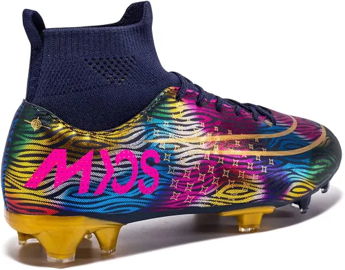 Vista 3 de Botas de fútbol para hombre zapatos profesionales con pinchos tenis deportivos de entrenamiento de fútbol para exteriores e interiores