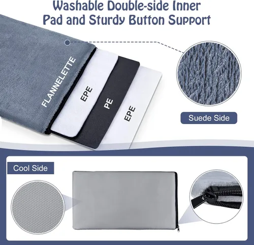 Vista 7 de Siivton Porta Mascotas para Gatos, Porta Mascotas de 2 Lados Expandibles para Viaje, Porta Mascotas Plegables de Cara Suave con Almohadilla de Forro