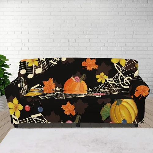 Vista 22 de Funda de sofá con diseño de árbol de bandera estadounidense para sofás y sofás, decoración navideña, funda antideslizante para sofá de 1 cojín