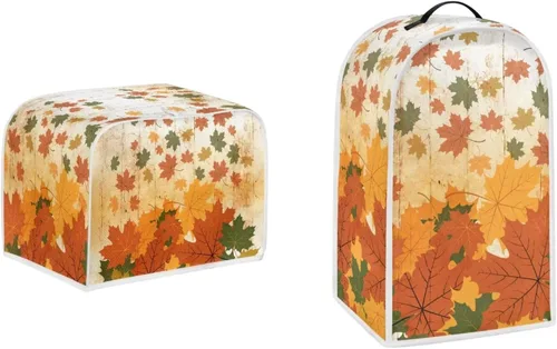 Vista 21 de Juego de fundas para tostadora y licuadora, árbol de gato negro, calabaza, casual, lavable, para cafetera, accesorios de cocina, Halloween, pequeño