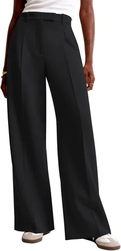 Vista 18 de NIMIN Pantalones de trabajo de pierna ancha para mujer, pantalones