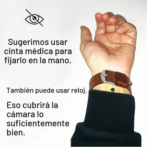 Vista 5 de Cámara IP WiFi 4K Módulo de cámara oculta con auricular inalámbrico Lente flexible larga Detección de movimiento y batería externa Comunicación