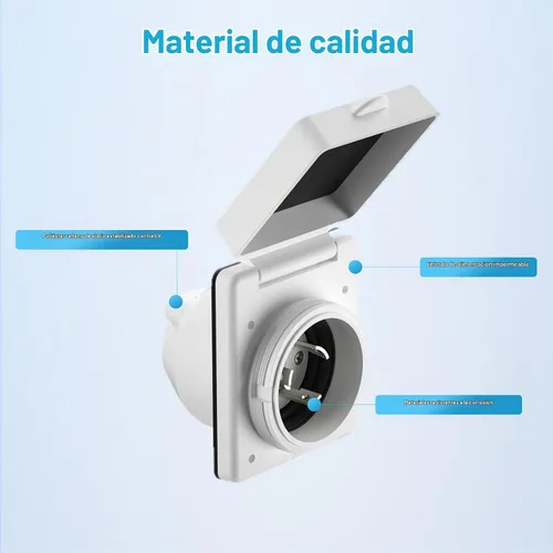 Vista 5 de Kohree Enchufe de Entrada RV de 30 Amperios con Bloqueo Giratorio, Enchufe de Entrada de Alimentación Externa NEMA L5-30P con 3 Pines y Tornillos