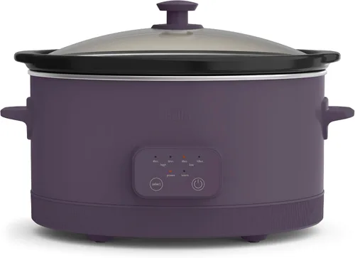 Vista 11 de bella Olla de cocción lenta programable de 6.0 cuartos de galón, revestimiento antiadherente de cerámica, temperatura ajustable y tiempos