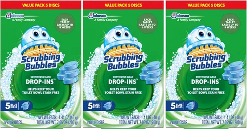 Vista 9 de Scrubbing Bubbles pastilla de limpieza para retrete, 5 unidades, 7.1 onzas