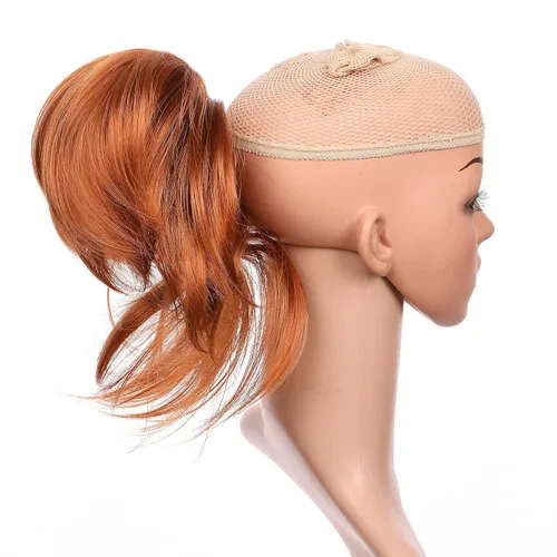 Vista 6 de Extensión de cabello ajustable, cola de caballo desarreglada, 12 pulgadas con pinzas, de Onedor, 10#