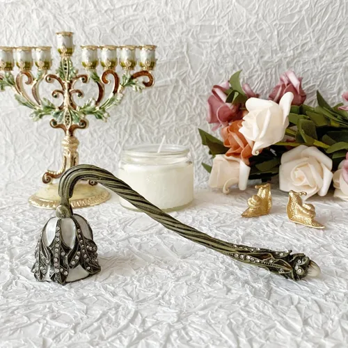 Vista 3 de Apagador de Velas, Apagavelas Único, Extintor de Velas Decorativo, Herramienta de Metal para Velas