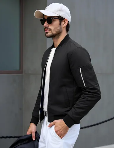 Vista 2 de TACVASEN Chaqueta bomber para hombre, con forro a cuadros, casual, cortavientos, elegante, ligera, para otoño, primavera, chaquetas resistentes al