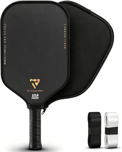 Vista 8 de T700 Carbon Fiber Pickleball Paddle, Pickleball Set 16mm Pickle Ball Rackets with CMS Matte Surface Lightweight Honeycomb Core & Durable Edge Frame