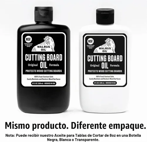Vista 2 de Aceite de Morsa - Aceite para tabla de cortar y aceite para bloque de madera de carnicero, botella de 8 oz, seguro para contacto con alimentos